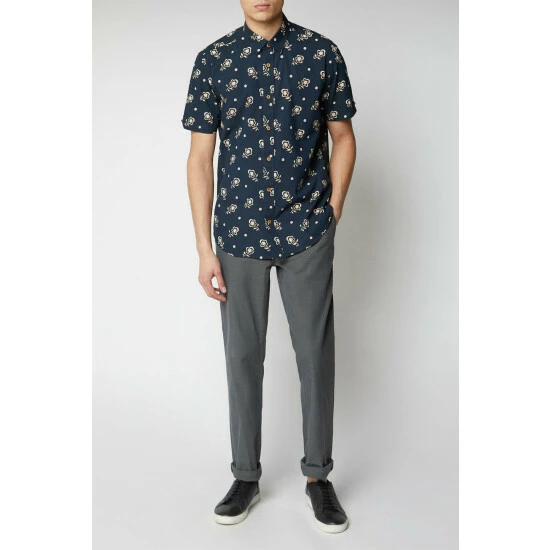 Ben Sherman Printed Neps Shirt For Male 4 Ben Sherman Printed Neps Shirt For Male - Image 4