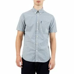 Ben Sherman Short Sleeve Gingham Check Shirt For Male