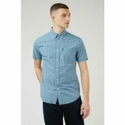 Ben Sherman Short Sleeve Gingham Check Shirt For Male -Cheap Ben Sherman Store unnamed file 1091