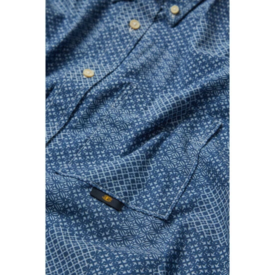 Ben Sherman Chambray Patchwork Geo Print For Male 6 Ben Sherman Chambray Patchwork Geo Print For Male - Image 6