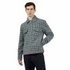 Ben Sherman Wool-blend Check Blouson Jacket For Male