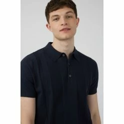 Ben Sherman Short Sleeve Knitted Textured Polo Shirt For Male -Cheap Ben Sherman Store unnamed file 1237