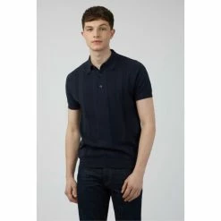 Ben Sherman Short Sleeve Knitted Textured Polo Shirt For Male -Cheap Ben Sherman Store unnamed file 1238
