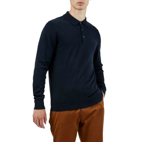 Ben Sherman Long Sleeve Knitted Polo For Male 7 Ben Sherman Long Sleeve Knitted Polo For Male - Image 7