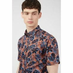 Ben Sherman Botannical Silhouette Printed Shirt For Male -Cheap Ben Sherman Store unnamed file 1457
