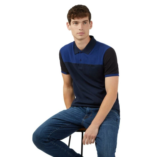 Ben Sherman Short Sleeve Colour Block Polo For Male 2 Ben Sherman Short Sleeve Colour Block Polo For Male - Image 2