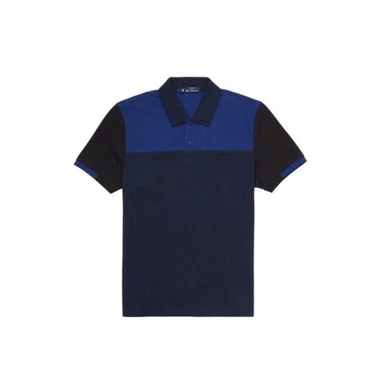 Ben Sherman Short Sleeve Colour Block Polo For Male 4 Ben Sherman Short Sleeve Colour Block Polo For Male - Image 4