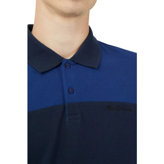 Ben Sherman Short Sleeve Colour Block Polo For Male 5 Ben Sherman Short Sleeve Colour Block Polo For Male - Image 5