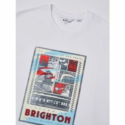 Ben Sherman Train Poster Print Tee For Male -Cheap Ben Sherman Store unnamed file 1484