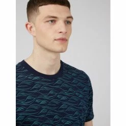 Ben Sherman Wave Print Tee For Male -Cheap Ben Sherman Store unnamed file 1551