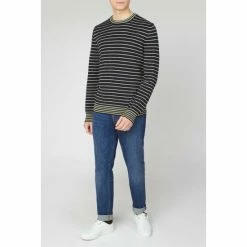 Ben Sherman Cotton Slub Stripe Crew For Male -Cheap Ben Sherman Store unnamed file 1556
