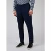 Ben Sherman Cotton Linen Slim Taper Trouser For Male