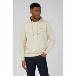 Ben Sherman Raised Rubber Logo Hoodie For Male