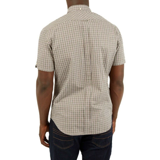 Ben Sherman Short Sleeve Mini Mod Check Shirt For Male 3 Ben Sherman Short Sleeve Mini Mod Check Shirt For Male - Image 3