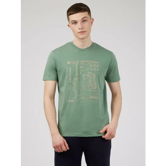 Ben Sherman Exploded Guitar Tee For Male 1 Ben Sherman Exploded Guitar Tee For Male
