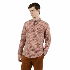 Ben Sherman Abstract Print Shirt For Male