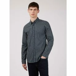 Ben Sherman Foulard Tile Print Shirt For Male -Cheap Ben Sherman Store unnamed file 1710