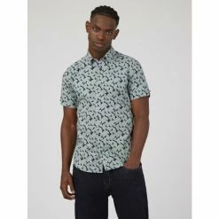 Ben Sherman Geo Block Print Shirt For Male
