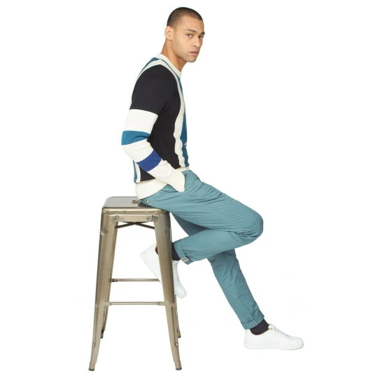 Ben Sherman Vertical Stripe Crew Jumper For Male 4 Ben Sherman Vertical Stripe Crew Jumper For Male - Image 4