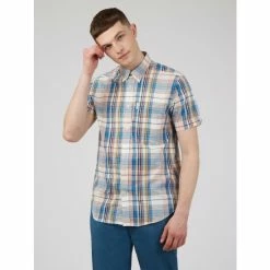 Ben Sherman Large Madras Check Shirt For Male