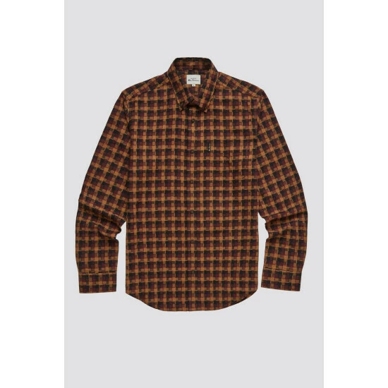 Ben Sherman Fractured Gingham Check Shirt For Male 4 Ben Sherman Fractured Gingham Check Shirt For Male - Image 4