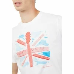 Ben Sherman Smashed Guitar Union Jack Graphic Tee For Male -Cheap Ben Sherman Store unnamed file 1894