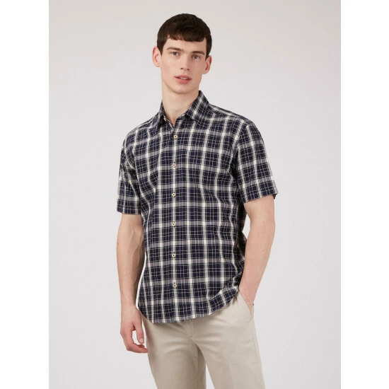 Ben Sherman Textured Check Shirt For Male 7 Ben Sherman Textured Check Shirt For Male - Image 7