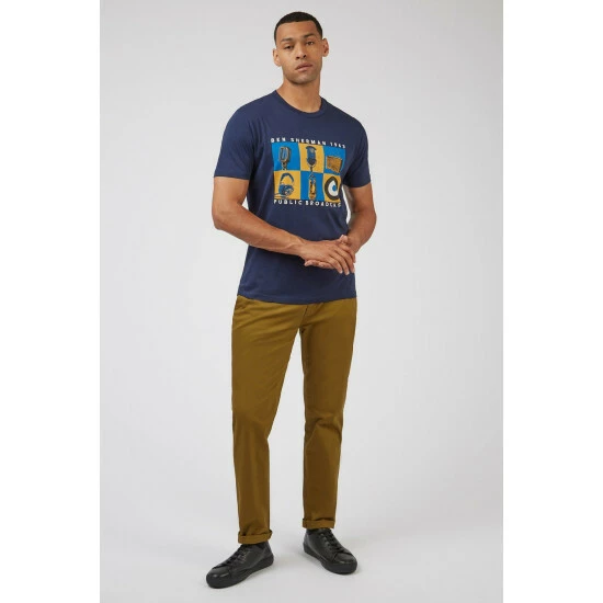 Ben Sherman Bradcast Tee T-Shirt For Male 2 Ben Sherman Bradcast Tee T-Shirt For Male - Image 2