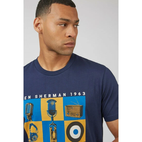 Ben Sherman Bradcast Tee T-Shirt For Male 4 Ben Sherman Bradcast Tee T-Shirt For Male - Image 4