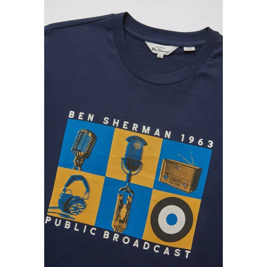 Ben Sherman Bradcast Tee T-Shirt For Male 5 Ben Sherman Bradcast Tee T-Shirt For Male - Image 5
