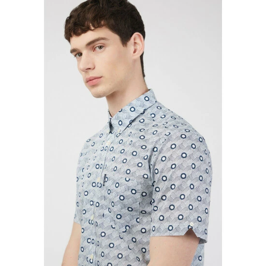 Ben Sherman Retro Print Shirt For Male 5 Ben Sherman Retro Print Shirt For Male - Image 5