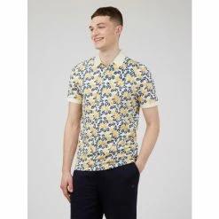 Ben Sherman Floral Print Polo For Male