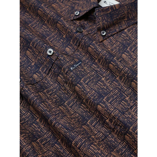 Ben Sherman Texture Print Shirt For Male 5 Ben Sherman Texture Print Shirt For Male - Image 5