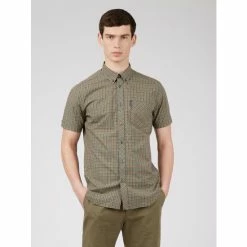 Ben Sherman Mini Gingham Shirt For Male