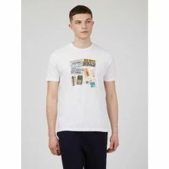 Ben Sherman Train Tickets Print Tee For Male