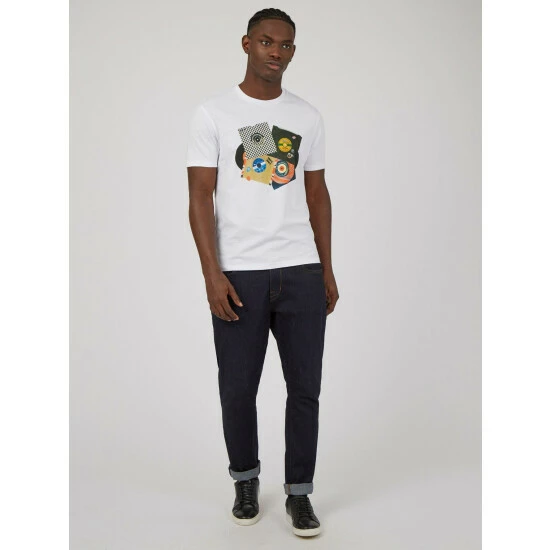 Ben Sherman 45 Records Print Tee For Male 2 Ben Sherman 45 Records Print Tee For Male - Image 2