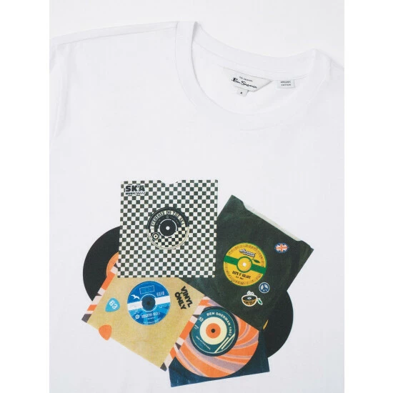 Ben Sherman 45 Records Print Tee For Male 5 Ben Sherman 45 Records Print Tee For Male - Image 5