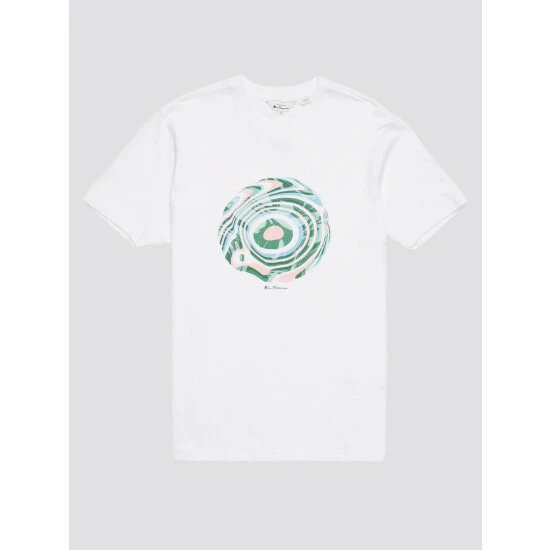 Ben Sherman Trippy Target Print Tee For Male 4 Ben Sherman Trippy Target Print Tee For Male - Image 4