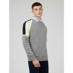 Ben Sherman Colour Block Crew For Male
