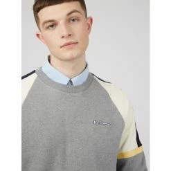Ben Sherman Colour Block Crew For Male -Cheap Ben Sherman Store unnamed file 2267