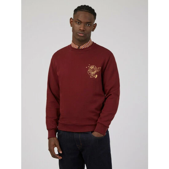 Ben Sherman Strolling Record Graphic Crew For Male 5 Ben Sherman Strolling Record Graphic Crew For Male - Image 5