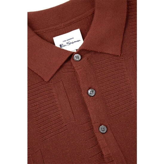 Ben Sherman All Over Textured Polo For Male 5 Ben Sherman All Over Textured Polo For Male - Image 5