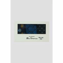 Ben Sherman Seabiscuit 3 Pack Gift Socks For Male -Cheap Ben Sherman Store unnamed file 311