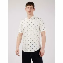 Ben Sherman Scattered Print Shirt For Male