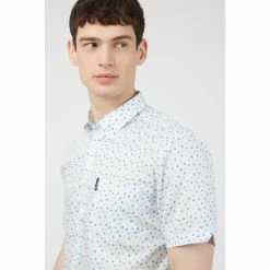 Ben Sherman Short Sleeve Micro Print Shirt For Male -Cheap Ben Sherman Store unnamed file 521