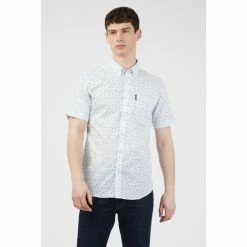 Ben Sherman Short Sleeve Micro Print Shirt For Male -Cheap Ben Sherman Store unnamed file 522