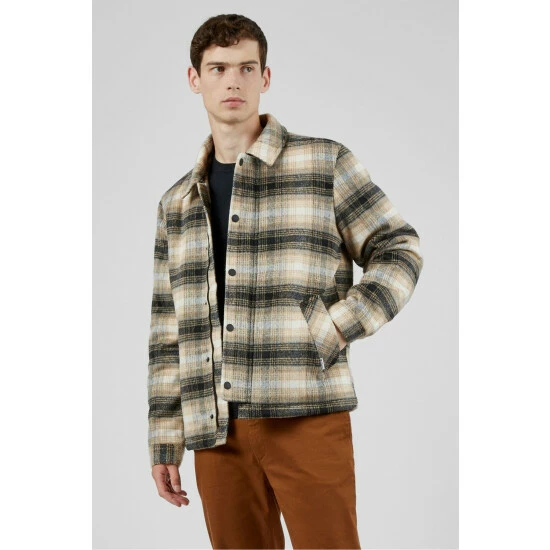 Ben Sherman Check Coat For Male 1 Ben Sherman Check Coat For Male