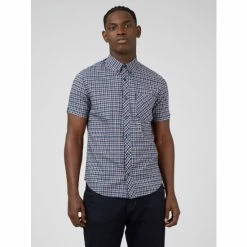 Ben Sherman Oxford Overcheck Shirt For Male