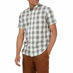 Ben Sherman Short Sleeve Checked Twill Shirt For Male -Cheap Ben Sherman Store unnamed file 613