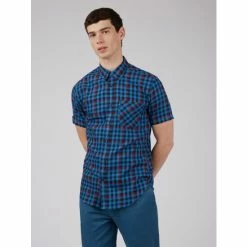Ben Sherman Gingham Overcheck For Male